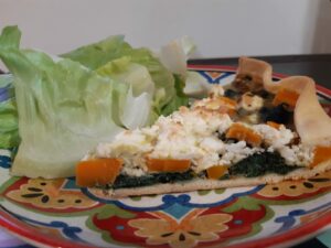 Tarte orties, carottes, feta